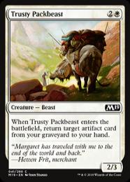 【M19】【ENG】【Foil】《信頼できる荷役獣/Trusty Packbeast》