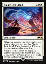 【M19】【ENG】【Foil】《アジャニ最後の抵抗/Ajani's Last Stand》