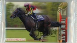 サラブレッドホースコレクション ツインウエハース 第2R フィエールマン / クリストフ・ルメール 金箔サインカード