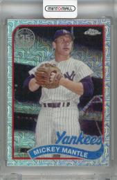 2024 TOPPS SERIES 2 Mickey Mantle 1989 Topps Baseball Chrome Silver Packs #2T89C-43  New York Yankees
