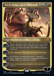 【2X2】【ENG】【エッチングFoil】《王神、ニコル・ボーラス/Nicol Bolas, God-Pharaoh》 特別版