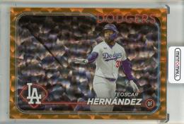 2024 Topps Series Two Teoscar Hernandez Orange Foil【051/299】 Los Angeles Dodgers