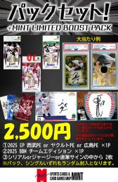 【プロ野球マルチブーストパックセット】2025 EP PREMIER EDITION 1P + 2025 BBM チーリミ 1P + ブーストパック1個(2枚入、シリアル以上確定!)