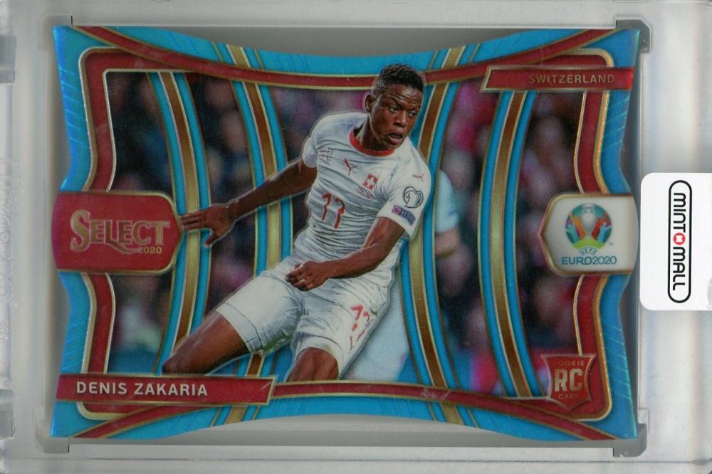 2020 Panini Select UEFA Euro Preview Switzerland Denis Zakaria Mezzanine Base Nameplate Color Variation Light Blue (RC)(パラレル版) 089/175