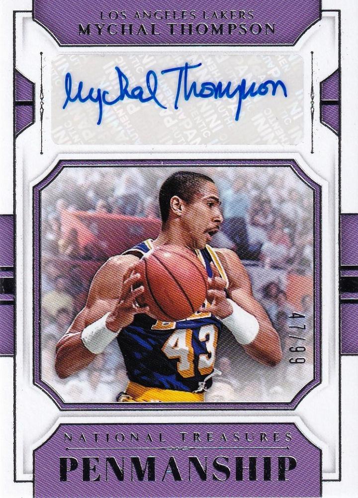 ミントモール Mint 浦和店 18 19 Panini National Treasures Los Angeles Lakers Mychal Thompson Penmanship Autographs 47 99 ミントモール Mint 浦和店 18 19 Panini National Treasures Los Angeles Lakers Mychal Thompson Penmanship Autographs 47 99