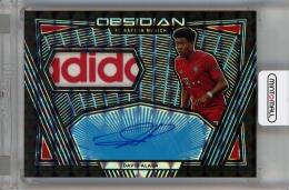 2019-20 Panini Obsidian  David Alaba Jersey Autographs Electric Etch Blue Finite #7 ※初期傷あり 1/1