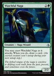 【AKH】【ENG】【Foil】《用心深いナーガ/Watchful Naga》