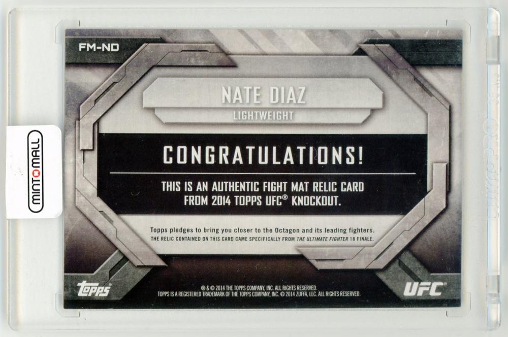 2013 topps UFC knockout Cung Le Mat/relic