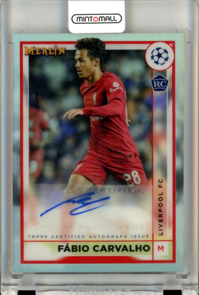 2022-23 Topps Merlin Chrome UEFA Culb Competitions Fabio Carvalho AC-FC RC Autograph