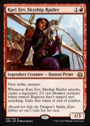 【AER】【ENG】【Foil】《航空船を強襲する者、カーリ・ゼヴ/Kari Zev, Skyship Raider》プレリリース