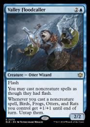 mtg 渓間の洪水呼び　ボーダーレス版 foil 4枚 渓間の洪水呼び - Bloomburrow - MTG Print
