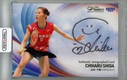 2024 BBM INFINITY 志田千陽 直筆サインカード【24/80】 バドミントン