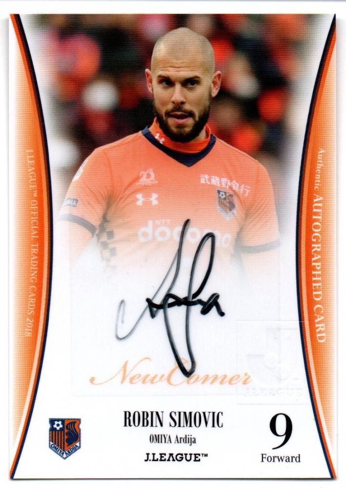 ミントモール / MINT 横浜店 / 2018 Jカード / ロビン・シモヴィッチ(大宮アルディージャ) 新加入選手直筆サインカード 【16/50】