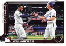2025 Topps SERIES.2 MLB #365 Nice, Bro!/Bobby Witt Jr./Teoscar Hernandez レギュラーカード