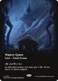 MTG 湿った墓/Watery Grave ギャラクシー Foil ギャラクシーFOIL)(フルアート)湿った墓/Watery Grave《英語
