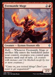 【BFZ】【ENG】【Foil】《炎套の魔道士/Firemantle Mage》