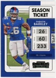 2021 Panini Contenders #74 Saquon Barkley