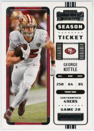 2022 Panini Contenders #84 George Kittle