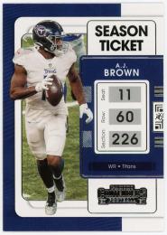 2021 Panini Contenders #96 A.J. Brown