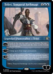 【CMM】【ENG】【エッチングFoil】《時間の大魔道士、テフェリー/Teferi, Temporal Archmage》