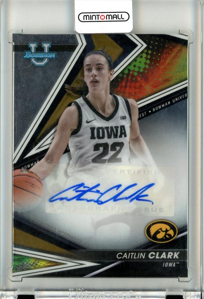 Graded 2022 Topps Bowman University Best Caitlin Clark #50