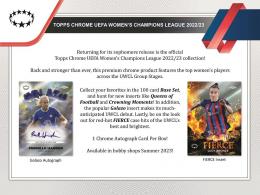 SOCCER 2022-23 TOPPS CHROME UEFA WOMEN'S CHAMPIONS LEAGUE HOBBY