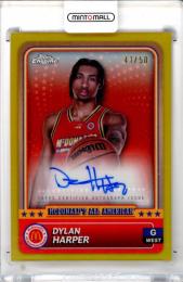 2024 Topps Chrome McDonald’s All American Dylan Harper #88 Base Head Shots Autograph Gold Refractor Parallel【41/50】