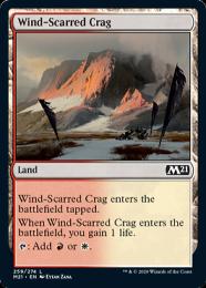 【M21】【ENG】【Foil】《風に削られた岩山/Wind-Scarred Crag》