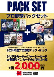 【プロ野球ブーストパックセット】2024年度 プロ野球パックランダム 4P + ブーストパック1個(1枚入)