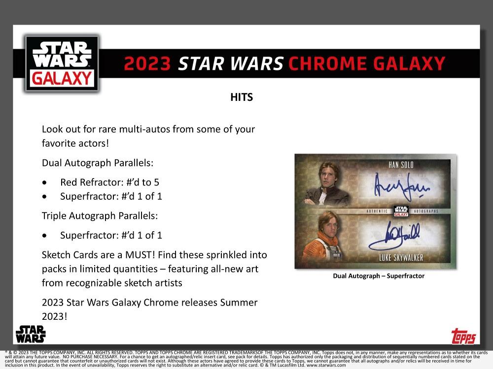 ミントモール / MINT-WEB店 / 2023 TOPPS STAR WARS CHROME GALAXY HOBBY