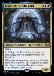 慈愛の王、タリオン　foil アーティストプルーフ 215)《慈愛の王、タリオン/Talion, the Kindly Lord》[WOE] 金R