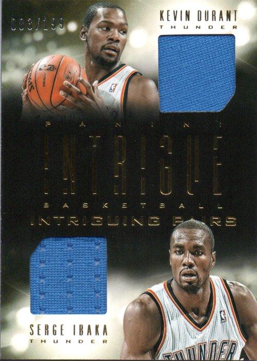 ミントモール Mint 梅田店 13 14 Panini Intrigue Kevin Durant Serge Ibaka Pairs Game Worn Jersey 0 199 ミントモール Mint 梅田店 13 14 Panini Intrigue Kevin Durant Serge Ibaka Pairs Game Worn Jersey 0 199