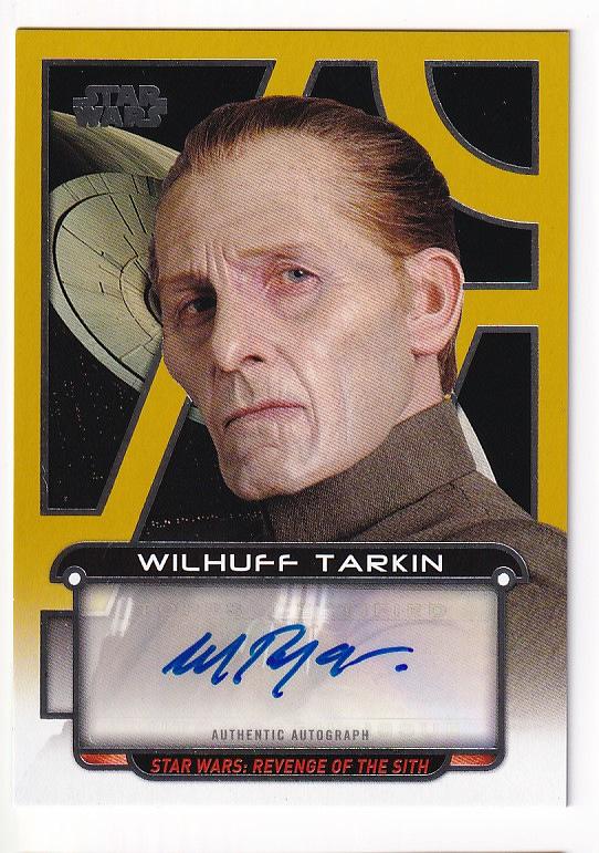 ミントモール Mint 新宿店 17 Topps Star Wars Galactic Files Reborn Gold Parallel Autograph Wayne Pygram As Wilhuff Tarkin 25