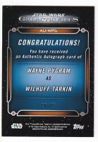 ミントモール Mint 新宿店 17 Topps Star Wars Galactic Files Reborn Gold Parallel Autograph Wayne Pygram As Wilhuff Tarkin 25