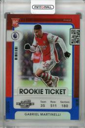 2021-22 Panini Chronicles Arsenal Gabriel Martinelli Contenders Optic Rookie Ticket Premier League Blue (RC)(パラレル版) 30/49