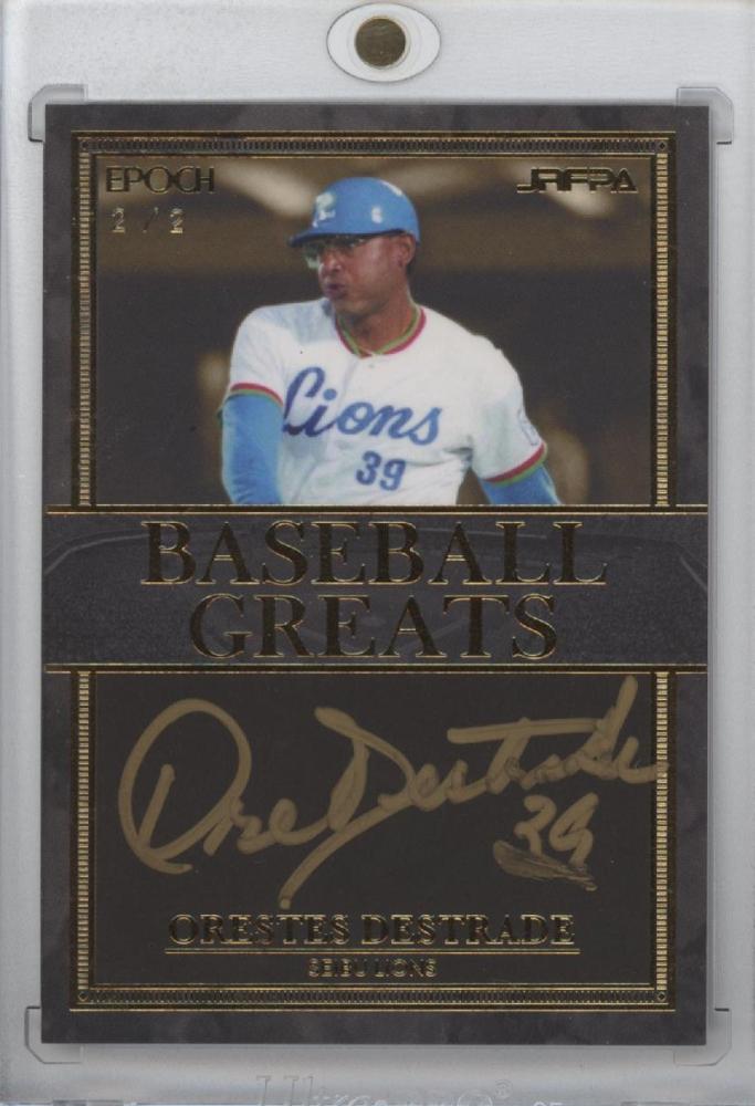 ミントモール Mint 立川店 21 Epoch 日本プロ野球外国人ob選手会 西武ライオンズ オレステス デストラーデ Baseball Greats Black Gold 直筆サインカード 2 2 ラストナンバー