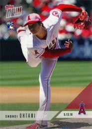 2018 TOPPS NOW #210 Shohei Ohtani 【英語版】2018年月13日 大谷翔平 11奪三振を記録。開幕6戦43奪三振でエンゼルスの記録を塗り替える RC