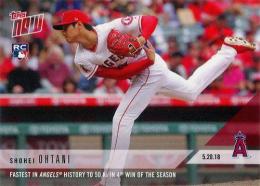 2018 TOPPS NOW #234 Shohei Ohtani 【英語版】FASTEST IN ANGELS HISTORY TO 50 Ks IN 4 WIN OF THE SEASON(2018年5月20日 大谷翔平 エンゼルス史上最速、デビューから50奪三振を記録) RC