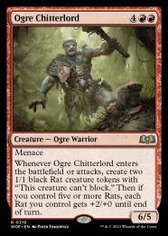 【WOE】【ENG】【Foil】《オーガの囀王/Ogre Chitterlord》