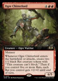 【WOE】【ENG】《オーガの囀王/Ogre Chitterlord》 拡張アート版