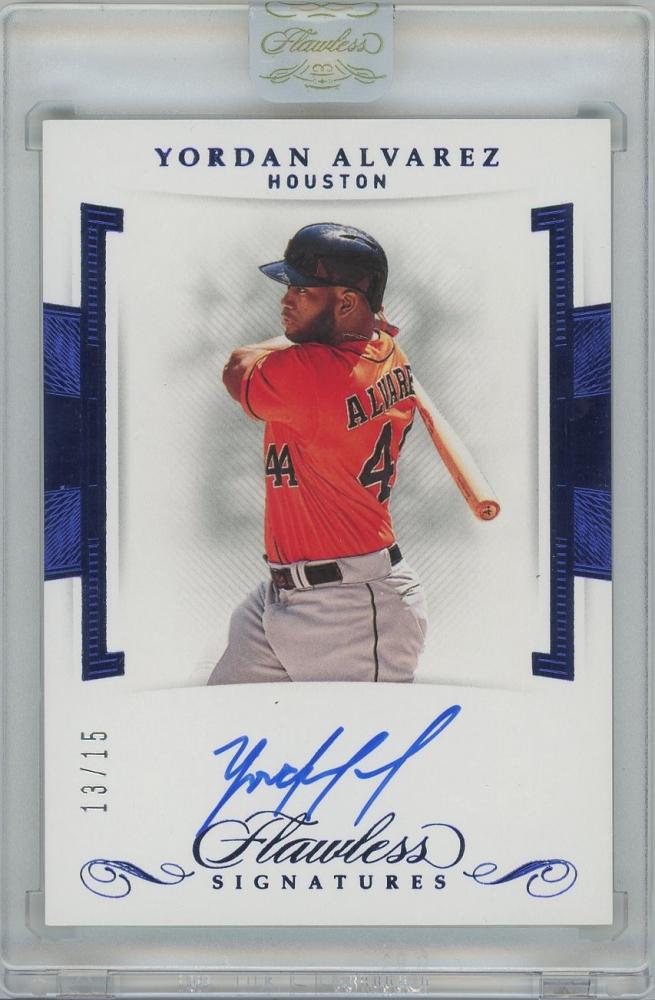 2020 PANINI Flawless Rookie Signatures Sapphire / YORDAN ALVAREZ(Houston Astros) 【13/15】