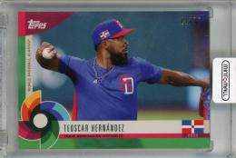 2023 Topps World Baseball Classic Global Stars Teoscar Hernandez Green #37 【11/75】 Team Dominican Republic
