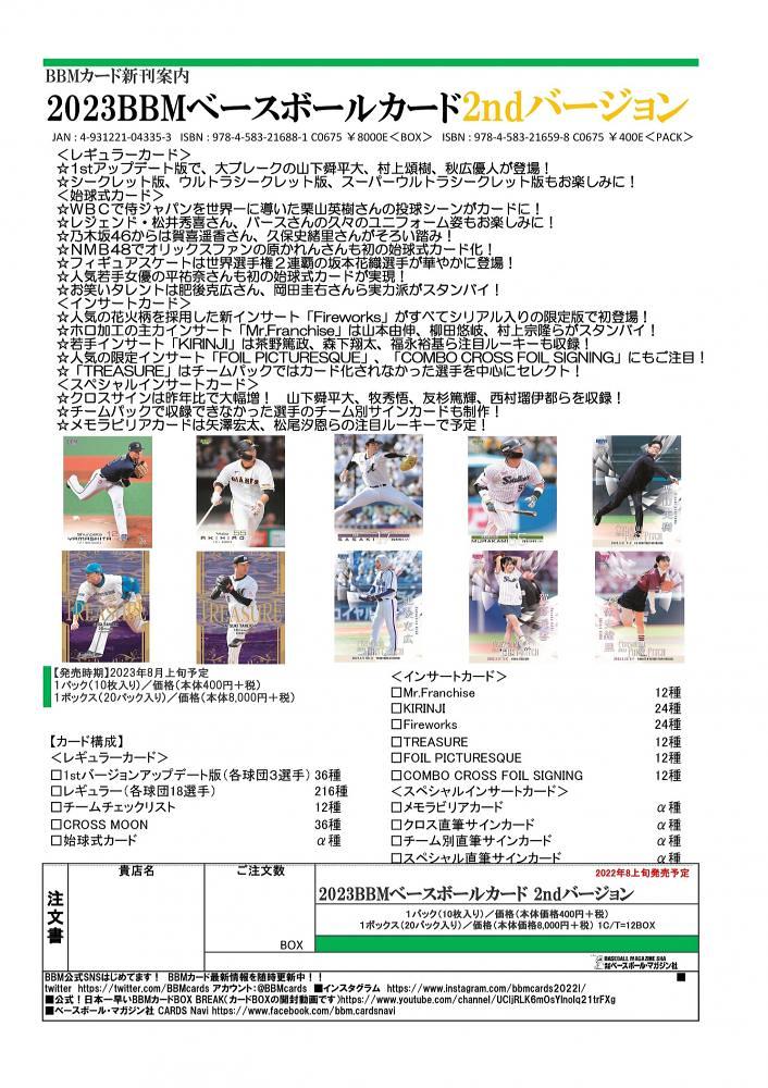 【24枚限定】平祐奈 直筆サイン BBM 2023 2nd 始球式カード