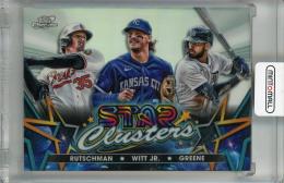 2023 Topps Cosmic Chrome Adley Rutschman/Bobby Witt Jr./Riley Greene Stars Clusters #SC-6 ※初期傷あり