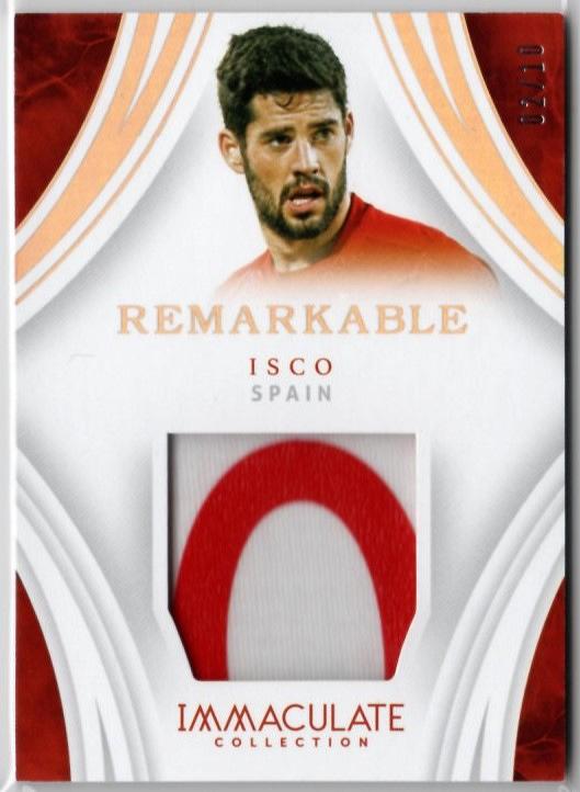 2017 Panini Immaculate イスコ メモラビリアカード 2017 Panini Immaculate Isco Remarkable Memorabilia Patch