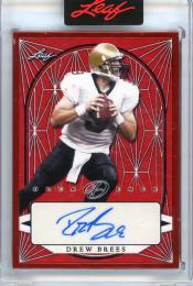 2022 LEAF Decadence Drew Brees Autographs Red #BADB【Last No. 3/3】