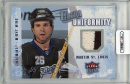 2008-09 FLEER Ultra  Martin St. Louis Game Used Memorabilia