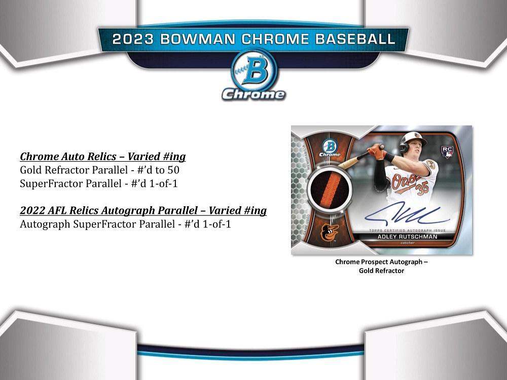 シリーズトレカその他Topps Bowman Chrome MLB 2023  上位指名サインセット