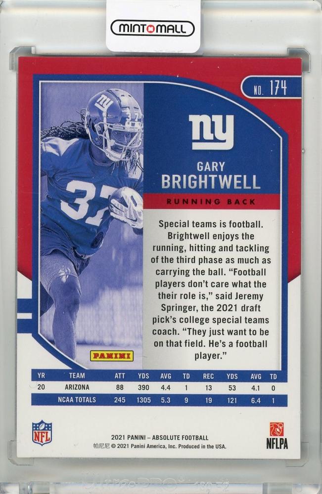 ミントモール / MINT 吉祥寺店 / 2021 PANINI Absolute New York Giants Spectrum Red