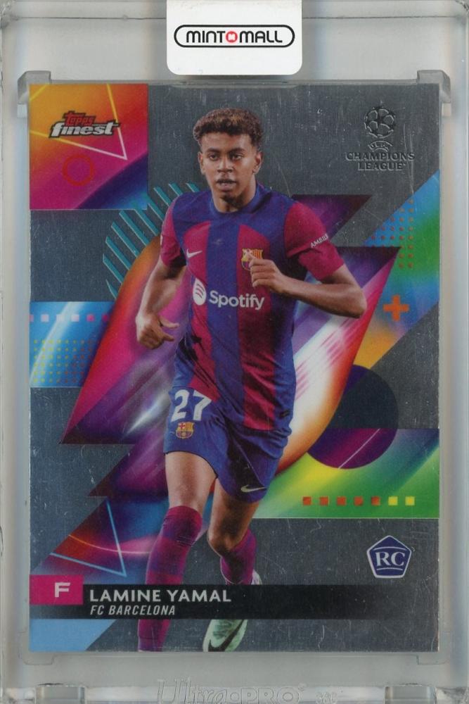 2023-24 Topps Finest UEFA Club Competitions Lamine Yamal Base #50 RC FC Barcelona